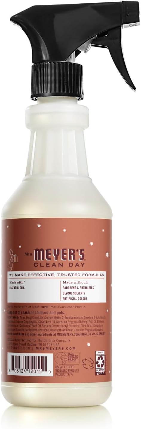 Mrs. MEYER'S CLEAN DAY Variety, 1 Multi-Surface Cleaner, 16 OZ, 1 Multi-Surface Cleaner, 16 OZ, 1 CT (Peppermint + Gingerbread)