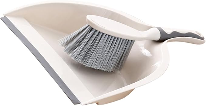 Toyvian Mini Desktop Broom and Dustpan Set, 2pcs Household Cleaning Accessory for Office and Home Use, Portable Handheld Whisk Broom with Dustpan for Keyboard and Sofa Cleaning