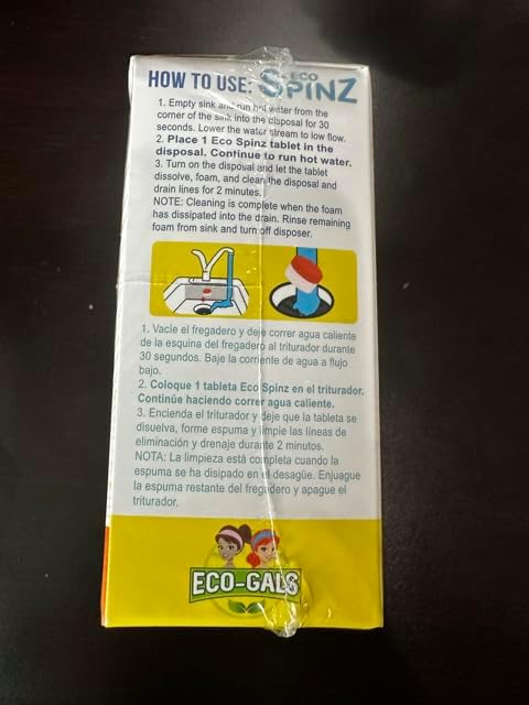 Eco Spinz Garbage Disposal Soap for Cleaning Kitchen Sinks and Drains 6 ct. Lemon & 6 ct. Orange Citrus Scent
