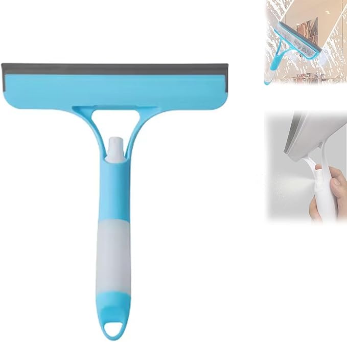 3 in 1 Spray Squeegee, Window Squeegee with Sprayer, Spray WindowSqueegee Cleaner with Spray Bottle for Car, Home, Kitchen Windows