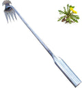 Weed Puller Tool Garden Uprooting Weeding Tool,2025 New Portable Garden Weeding Tool,15.7in Weeder Tool, 4 Teeth Weeding Artifact Uprooting Weeding Tool (Silver)