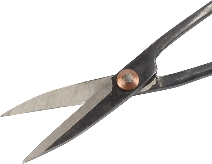BambooMN Bonsai Basics Set - 7.2" Trimming Shears & 7" Heavy Duty Butterfly Shear - 1 Set