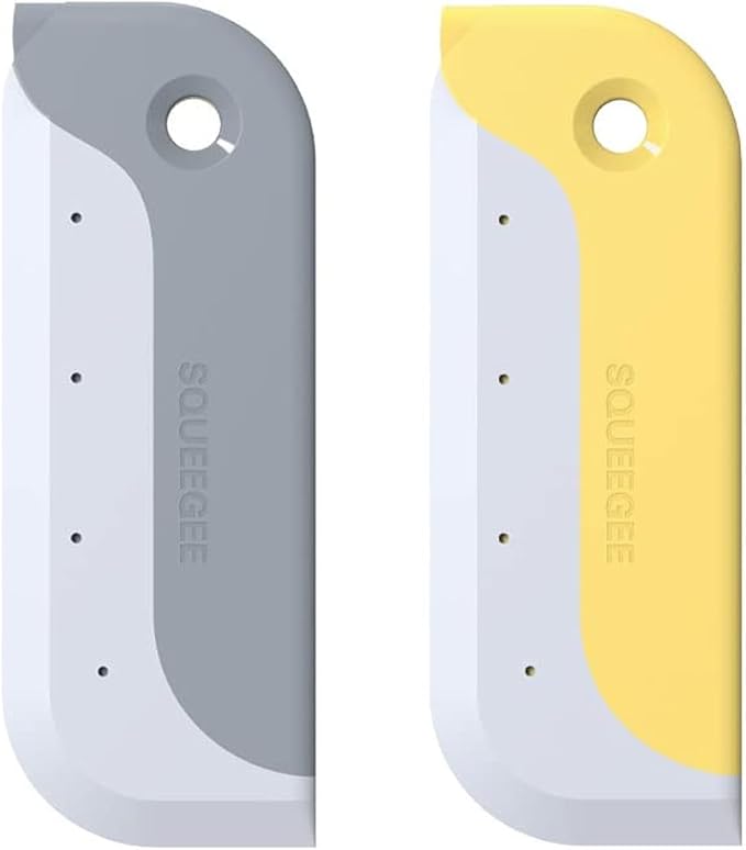 Amouy Small Rubber Squeegee(2 Pack),Kitchen Sink Squeegee for Countertops and Dishes.Multi-Purpose,for Vanity Tops,Bathroom Mirrors,Car Windows and Side Mirrors