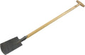 Dewit Perennial Spade – Long Handle | Compact Garden Digging Tool | T-Handle | Tempered Boron Steel Blade | Ash Wood | 38” Length