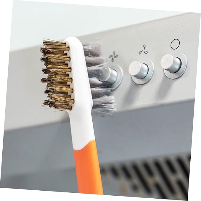 PRETYZOOM 3 Pcs Double-Ended Kitchen Cleaning Brush Set Mini Wire Brush for Gas Stove Cooktop Cleaning Stainless Steel Bristles for Dorm Home Use