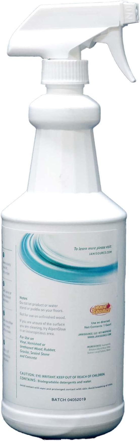 AlpenGlow Hypoallergenic Wood & Laminate Floor Cleaner, Ready To Use Spray, 1 Quart (3-Pack)