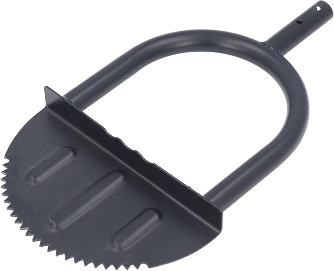 Half Moon Saw Tooth Lawn Edger Long Handle Garden Tool for Sidewalk Flower Bed Edging and Trimming
