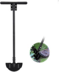 Lilyvane Half Moon Manual Lawn Edger - 36 Inch Long Handle- Heavy Duty Manual Edging Tool for Driveway, Sidewalk, Flower Bed, Landscaping Black