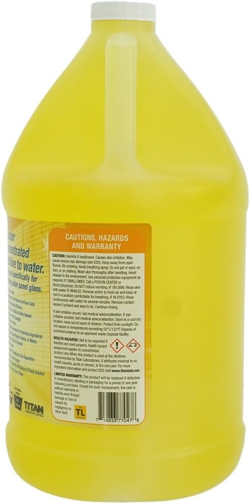 Glass Gleam Solar - Solar Panel Cleaner - Highly Concentrated - 1 Gallon Makes 500 Gallons of RTU Product (1 Gallon)