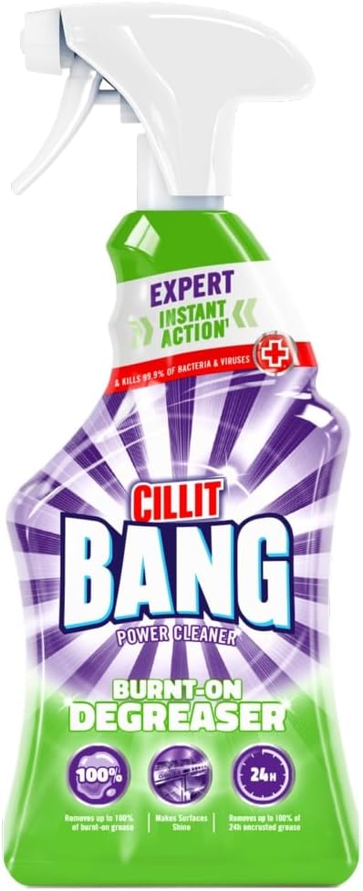 Cillit Bang Burnt On Degreaser l Removes Food Stains, Dirt & Grease l Size: 750ml (1 x 750ml)