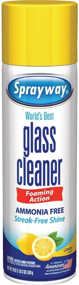 Sprayway, Lemon Scent Foaming Action Ammonia Free Glass Cleaner, 19 Ounce