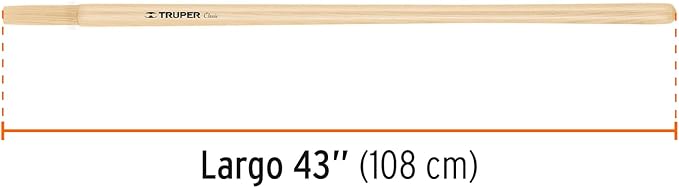 TRUPER MG-PL Replacement Handles For Long D-Handle Shovels 43" (109cm)