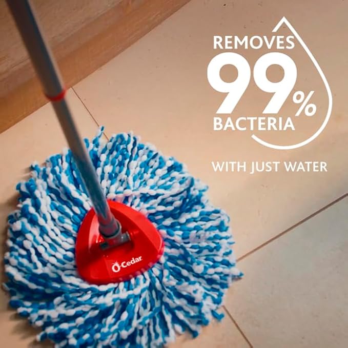 O-Cedar RinseClean Spin Mop Microfiber Refill, 1 CT (Pack of 6)