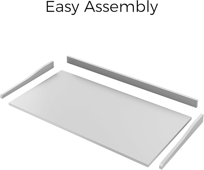 OAKHAM HOME Washer Dryer Countertop 54" W x 27.5"D Washer Dryer Topper with Non-Slip Pads Laundry Countertop for Laundry Room Organization and Storage, White