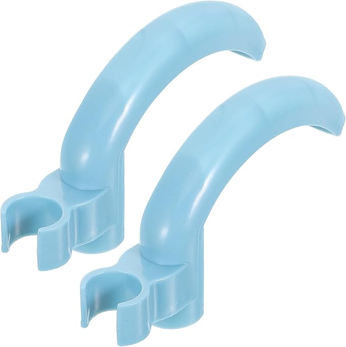 2pcs Broom and Dustpan Handle Grips 19mm Light Blue PVC Replacement Sleeve for Household Cleaning Tools and Clothesline Poles