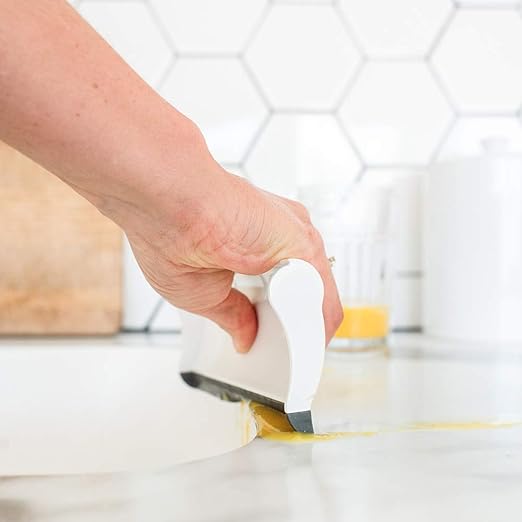 Full Circle Crumb Runner, Countertop Sweep and Squeegee, Mini Portable Brush, Compact Storage, Sustainable Bamboo Handle