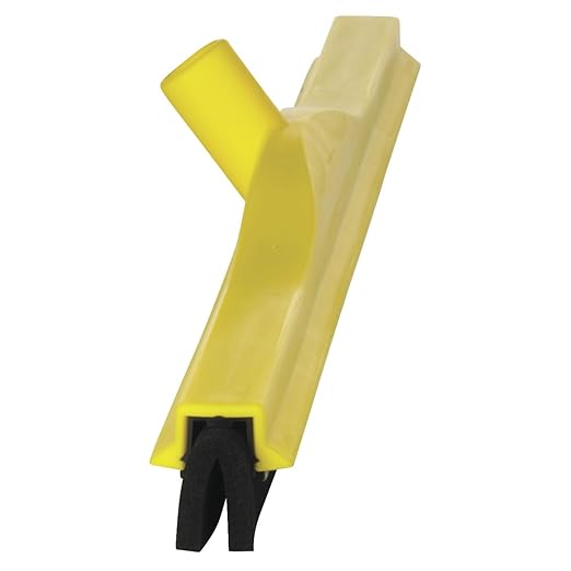 Vikan 77556 Squeegee,Fixed Head,Floor,28",PP/RB,Yellow