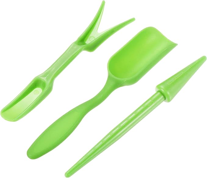 MECCANIXITY Garden Shovel Hand Tools Transplanting Succulent Cultivation Digging Scoops Kits, Green