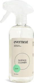 Everneat Probiotic Surface Cleaner Concentrate – Cleans for Days, Refillable, Non-Toxic | Plastic Spray Bottle | Unscented | 1 oz (Just Add Water)