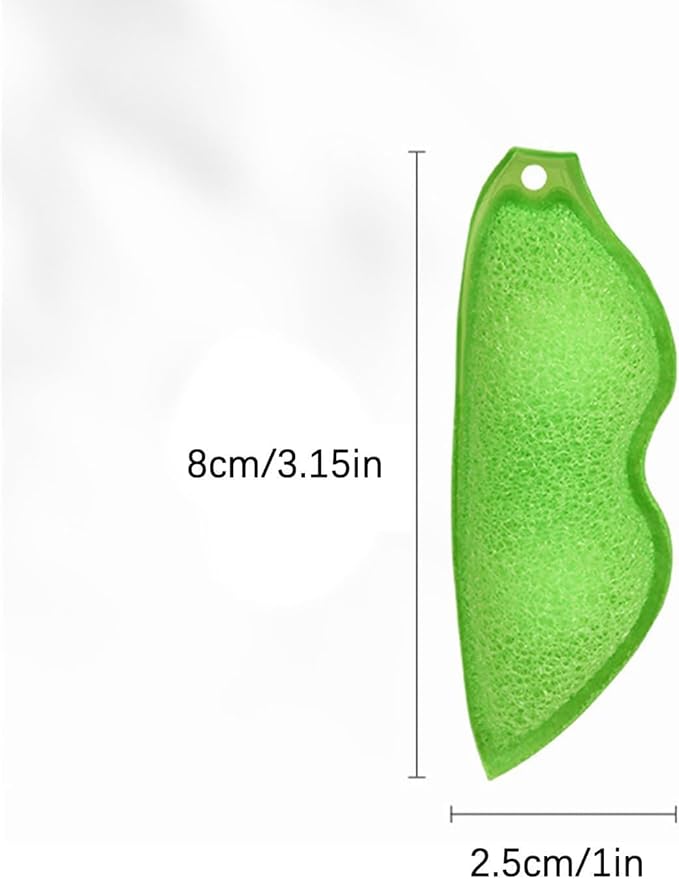 3 Pack Multipurpose Bean Shaped Sponge Set Heat Resistant Bottle and Internal Cleaning Sponges - Reusable entreprises Bottle Cleaning Tools Household Cleaning Sponges