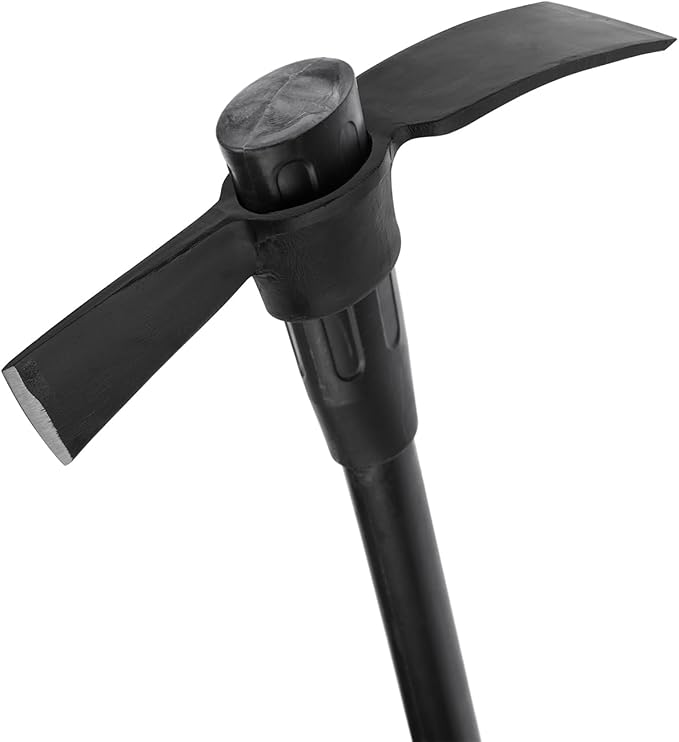INTERTOOL Cutter Mattock - 36” Digging Tool for Gardening with Cutter & Adze - Non-Slip Fiberglass Handle HT08-0307