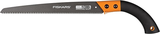 Fiskars Pruning Saw, Gifts for Dad, Fixed Handle Tree Cutting Tool, 13", Black/Orange