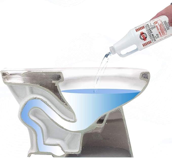 Professional Drain Opener|Deep Penetration|Opens Drains|Dissolves Grease and Residues from Septic Tanks,Bathrooms,Toilets,Kitchen Pipes|Easy to Use for Homes,Hospitals,Offices,Restaurants,etc.