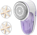 Ruidla Fabric Shaver Lint Remover, Sweater Shaver with Replaceable Stainless Steel 6-Leaf Blades, Fabric Defuzzer for Clothes Fuzz, Lint Balls - Battery Operated