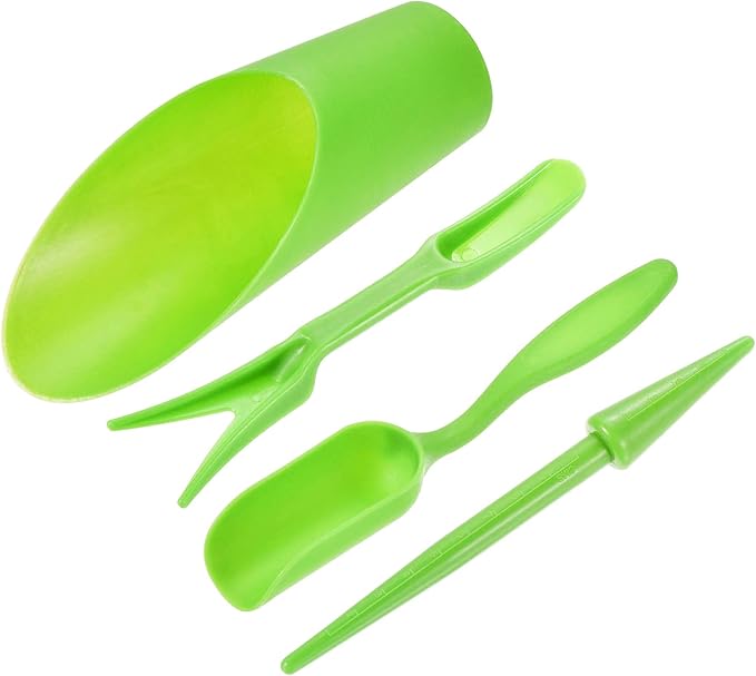 MECCANIXITY Garden Shovel Hand Tools Transplanting Succulent Cultivation Digging Scoops Kits, Green