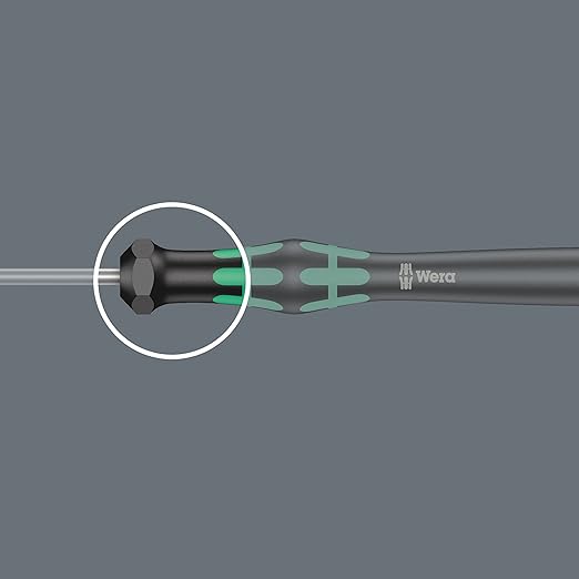 Wera 2035/6 A Kraftform Micro Slotted/Phillips Electronics Screwdriver Set and Rack, 6-Pieces
