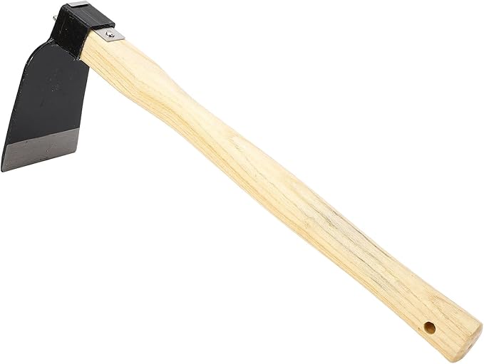Acouto Garden Weeding Hoe Hoe Ergonomic Wooden Handle Carbon Steel Lightweight Garden Weeding Home Heavy Duty, Lawn & GardenGardening & Lawn Care/ToolsHoes