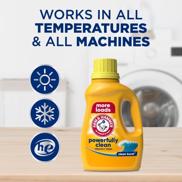 ARM & HAMMER Clean Burst, 110 Loads Liquid Laundry Detergent, 110 fl oz