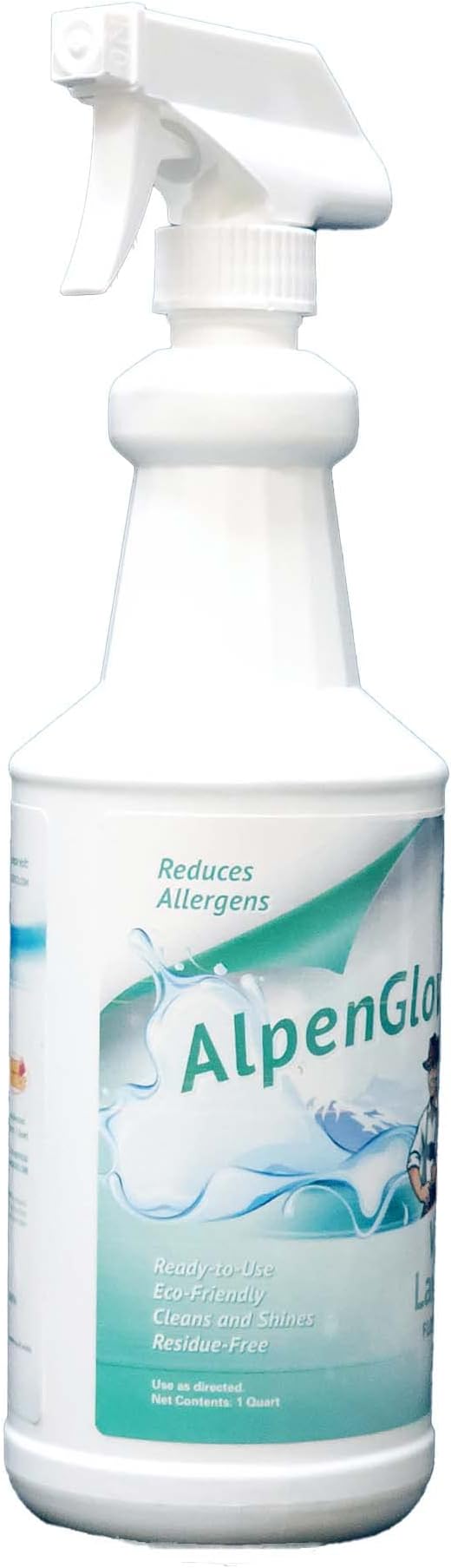 AlpenGlow Hypoallergenic Wood & Laminate Floor Cleaner, Ready To Use Spray, 1 Quart (3-Pack)