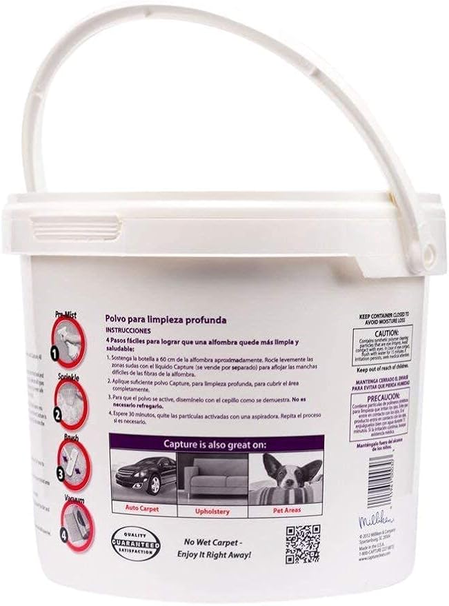 Capture Carpet & Rug Dry Cleaner (8 lb) Spot and Stain Remover (32 oz), Couch, Sofa Cleaner and Stain Remover - Bundle