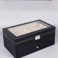 Layers PU Leather Glasses Storage Box Jewelry Sunglasses Eyewear Display Organizer Holder Gift Boxes