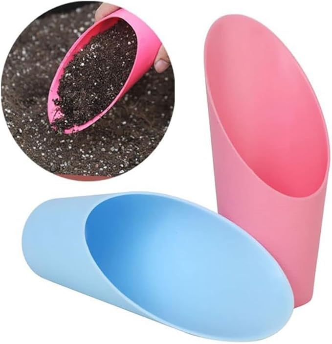 Baolaili Bonsai Soil Scoops, Plastic Garden Soil Scoops, Black, Classic, Ergonomic Grip