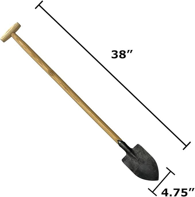 DeWit Junior Kid's Pointed Spade with T-Handle