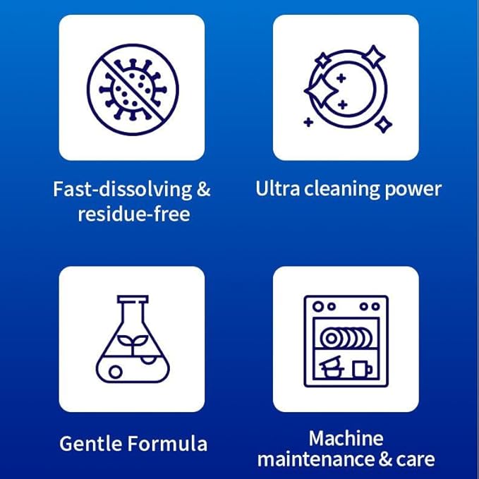 Dishwasher Cleaner Tablets - 30 Tablets, Heavy Duty Cleaning Descaler Pods for Dish Washer, Deep Cleans & Maintains Your Dishwashing Machine for Optimal Performance