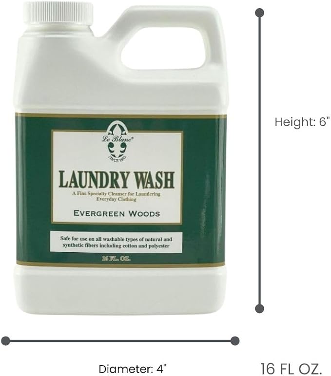 Le Blanc® Evergreen Woods Laundry Wash – Luxury Laundry Cleanser for Everyday Clothing- 16 oz. (1 pack)