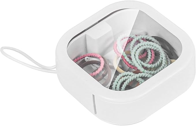 Hair Tie Organizer, Small Portable Hair Accessories Storage Can Be Stackable Or Hung On The Wall, Small Items Holder Hair Tie Organizer for Jewelry Hair Stuff Hair Clip Cotton Swab