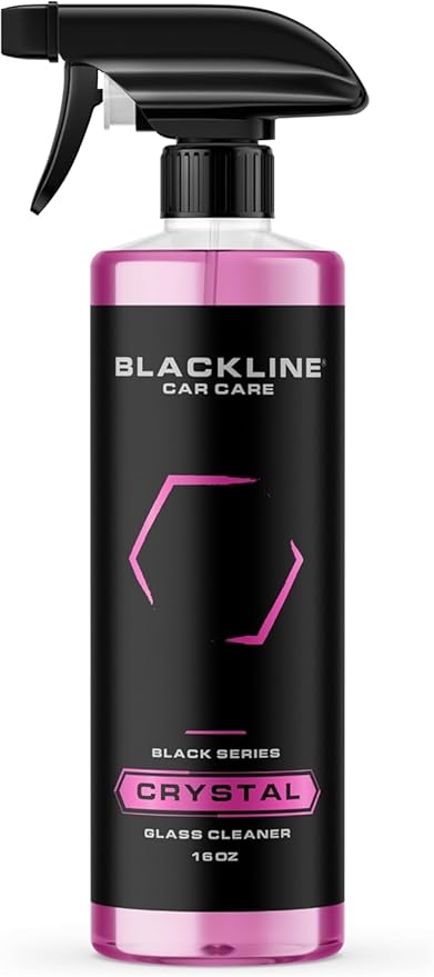 Blackline Glass Cleaner - Works on Glass, Windows, Mirrors & Navigation Screens. Tint Safe Car Window Cleaner - 16 fl oz bottle, Streak Free Spray