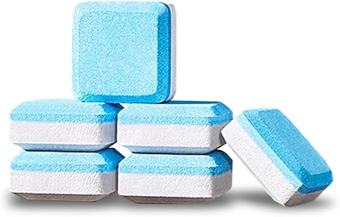 Washing Machine Cleaner Tablets 24 Pack Deep Cleaning Tablets for Front Loader And Top Load Wash Laundry Machine Cleaner, Effective Machine Maintenance and Odor Removal