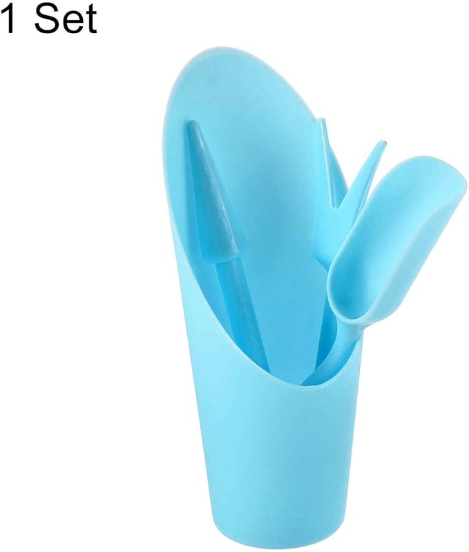 MECCANIXITY Garden Shovel Hand Tools Transplanting Succulent Cultivation Digging Scoops Kits, Blue