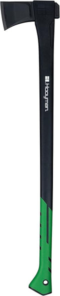 Hooyman Splitting and Chopping Axes, and Splitting Maul with Heavy Duty Construction, V Grind Blade, Ergonomic No-Slip H-Grip Handle, and Sheath for Gardening, Hunting, Camping, Firewood, and Outdoors