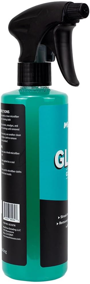 Maxshine 16oz Universal Glass Cleaner – Streak-Free Car Window Cleaner – Ammonia-Free Auto Glass Spray for Tinted Windows, Mirrors & Windshields – Removes Grime, Grease & Haze
