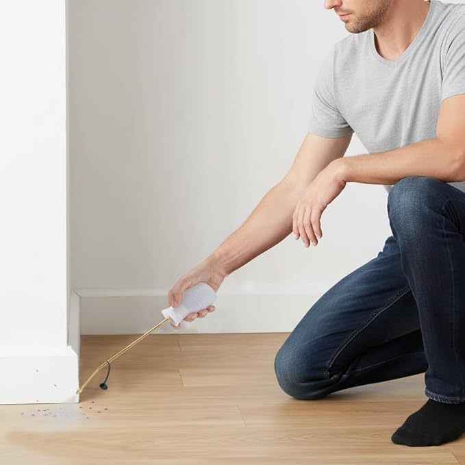 Powder Duster Large Diatomaceous Earth Bulb Duster (White)