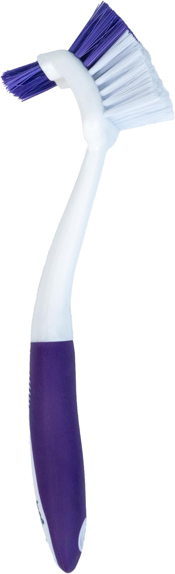 Fabuloso Tile Brush with Spot Scrubber, Long Bathroom Cleaning Brush with Medium Bristles, Shower Scrubber with Hanging Hole for Tile, Grout, Tubs, Floors and Bathroom Walls, 11 Inch