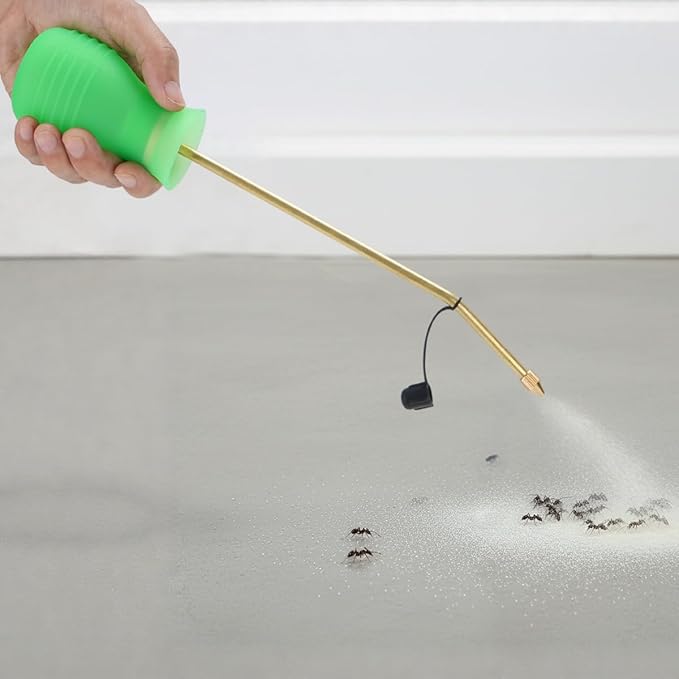 Powder Duster/Large Diatomaceous Earth Bulb Duster/Powder Applicator - Diatomaceous Earth Bulb/Applicator (Green)