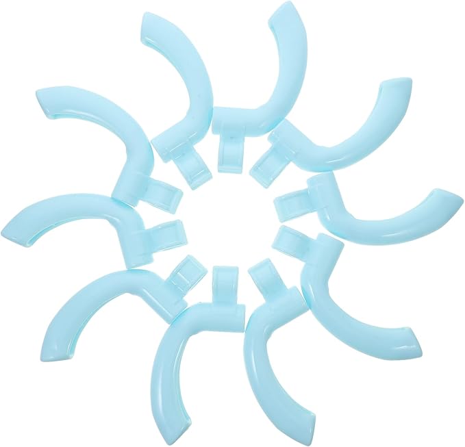 Angoily 10pcs Dustpan Handle Grips Replacement with Clip Hook Plastic Nordic Blue Dustpan Stick Replacement for Kitchen Broom Household Cleaning Accessories