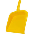 SPARTA Large Handheld Dustpan with Hanging Hole, Heavy-Duty Plastic Dustpan with Wide Lip for Countertops and Surfaces, Plastic, 10 Inches, Yellow, (Pack of 12)